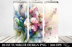 Abstract Wooden Stained Sweet Pea, Transparent 20 Oz Product Image 2