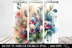 Abstract Wooden Stained Sweet Pea, Transparent 20 Oz Product Image 2