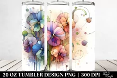 Abstract Wooden Stained Sweet Pea, Transparent 20 Oz Product Image 2