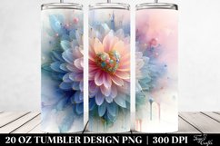 Vibrant Chrysanthemum Tumbler Design | 20 oz Tumbler Product Image 2