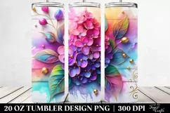 Colorful Lilac with Gold Insertions | Tumbler Product Image 2