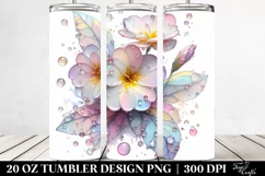 Glossy Primrose Clipart, Transparent 20 Oz Tumbler Product Image 2