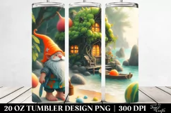 Fairy Tale Gnome in Pastel | 20 Oz Tumbler Product Image 2