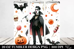 Simple Vampire Clipart 20 Oz Tumbler Product Image 2