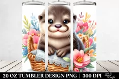 Cute Baby Otter | 20 Oz Tumbler Product Image 2