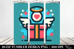 Gift Box with Wings, Transparent 20 Oz Tumbler Product Image 2