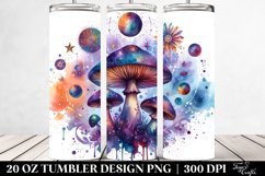 Magical Celestial Mushroom Clipart, High-Res 20 Oz Tumbler Product Image 2