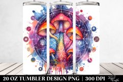 Magical Celestial Mushroom Clipart 20 Oz Tumbler Product Image 2