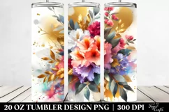 Vibrant Bouquet with Rhododendron | 20 oz Tumbler Product Image 2