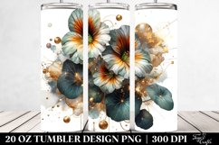 Abstract Shiny Nasturtium | 20 oz Tumbler Product Image 2