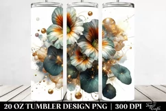 Abstract Shiny Nasturtium | 20 oz Tumbler Product Image 2