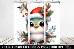 Expressive Baby Hummingbird with Reindeer Horns Product Image 2