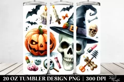 Funny Skull Clipart 20 Oz Tumbler Product Image 2