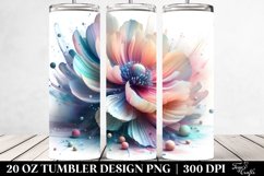 Vibrant Anemone Tumbler Design | 20 oz Tumbler Product Image 2