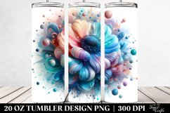 Abstract Vibrant Pastel Anemone Tumbler Product Image 2