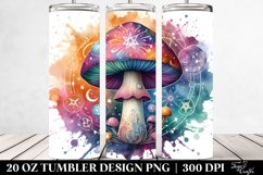 Magical Watercolor Mushroom Clipart 20 Oz Tumbler Product Image 2