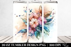 Abstract Wooden Stained Impatiens, Transparent 20 Oz Product Image 2