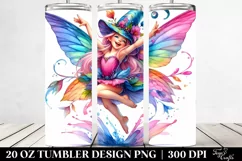 Fairy Vibrant Drawing Tumbler Product Image 2