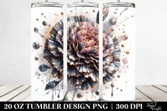 Shiny Carnation Marble Watercolor 20 oz Tumbler Product Image 2