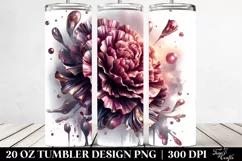 Shiny Carnation Metallic Marble 20 oz Tumbler Product Image 2