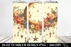 colorful,moon with Stars | 20 oz Tumbler Product Image 2