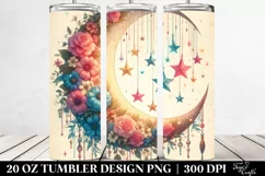colorful,moon with Stars | 20 oz Tumbler Product Image 2