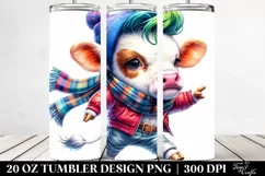 Baby Cow Dancing | 20 oz Tumbler Product Image 2