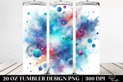Colorful Purple Watercolor Background | 20 oz Tumbler Product Image 2