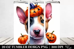 Enthusiastic Bull Terrier with Vibrant Colors PNG Product Image 2