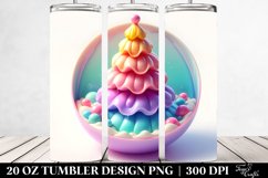 Vibrant Martzipan Christmas Tree Clipart, 20 Oz Tumbler Product Image 2