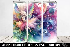 Watercolor Vibrant Fairy Dancing Dressed | 20 oz Tumbler Product Image 2