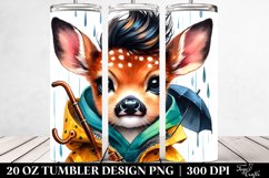 Cute Baby Deer with Cool Haircut | 20 oz Tumbler Product Image 2