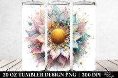 Shiny Sunflower with Golden Insertions, High-Res 20 Oz Product Image 2