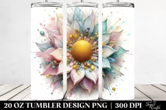 Shiny Sunflower with Golden Insertions, High-Res 20 Oz Product Image 2