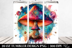 Magical Celestial Mushroom Clipart 20 Oz Tumbler Product Image 2