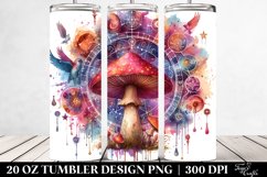 Magical Celestial Mushroom Clipart, High-Res 20 Oz Tumbler Product Image 2