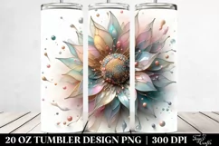 Shiny Chrysanthemum with Finish, 20 Oz Tumbler Product Image 2