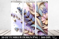 Wooden Stained Lavender Tumbler | 20 oz Tumbler Product Image 2