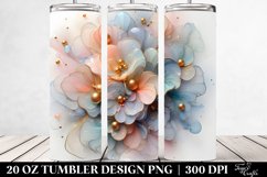 Abstract Cosmos with Golden Insertions, Transparent 20 Oz Product Image 2