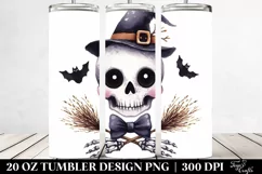 Funny Halloween Skull 20 Oz Tumbler Product Image 2