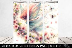 20 Oz Tumbler Sublimation | Fairy Tumbling in Spring Wind Product Image 2