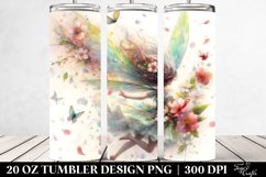20 Oz Tumbler Sublimation | Fairy Tumbling in Spring Wind Product Image 2