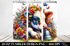 Colorful Baby Cow, Hide and Seek. 20 oz Tumbler Design Product Image 2