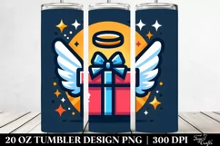 Colorful Gift Box with Wings Clipart, High-Res 20 Oz Tumbler Product Image 2