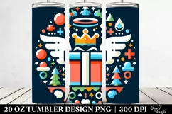 Gift Box with Wings, Transparent 20 Oz Tumbler Product Image 2