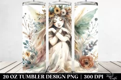 Washed Watercolor Boho Fairy | 20 oz Tumbler Product Image 2