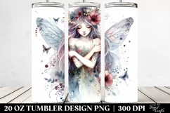 Washed Watercolor Boho Fairy | 20 oz Tumbler Product Image 2