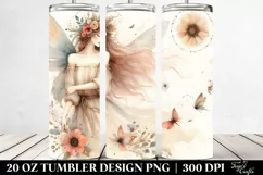 Watercolor Washed Boho Fairy | 20 oz Tumbler Product Image 2