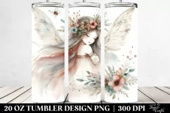 Watercolor Washed Boho Fairy | 20 oz Tumbler Product Image 2