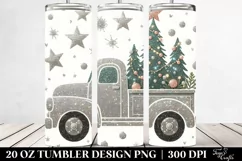 Truck with Christmas Trees Clipart, Transparent 20 Oz Product Image 2